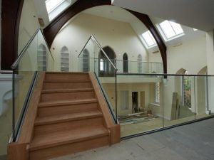 Deddington steel and glass balustrades